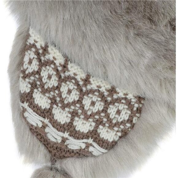 Elegant Gray Fur Trapper Hat - Picture 3 of 5